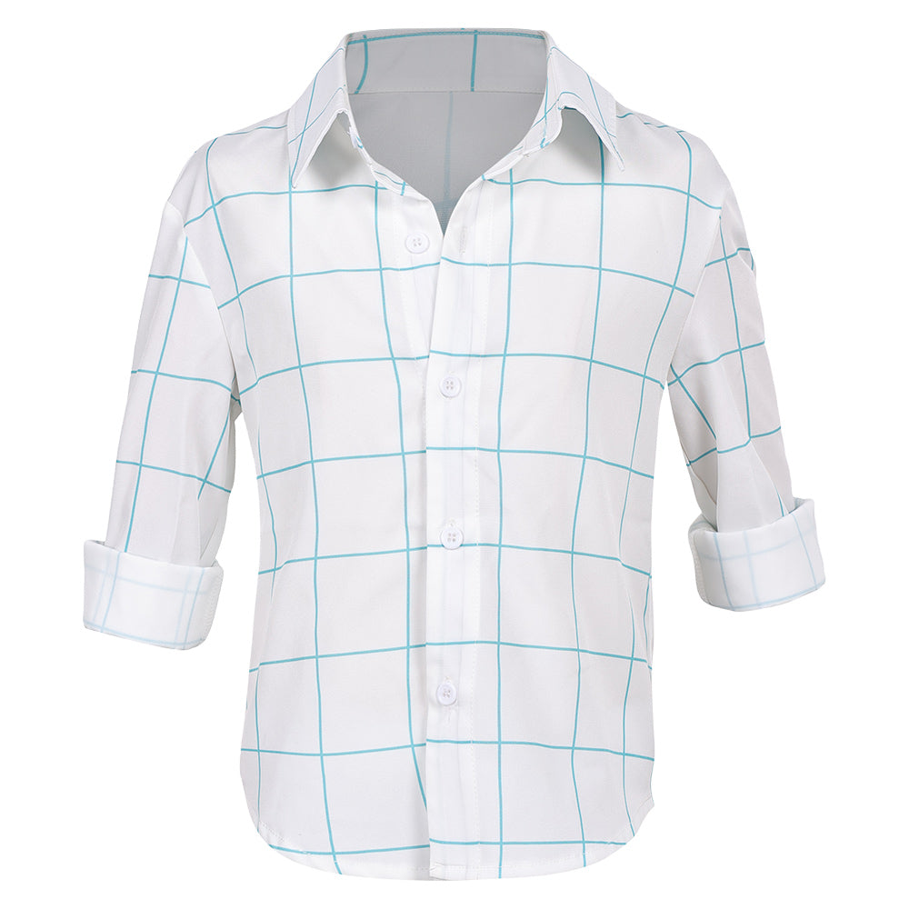 Déguisement Enfant KPop Demon Hunters(2025) Jinu Saja Chemise Rose/Blanche Costume