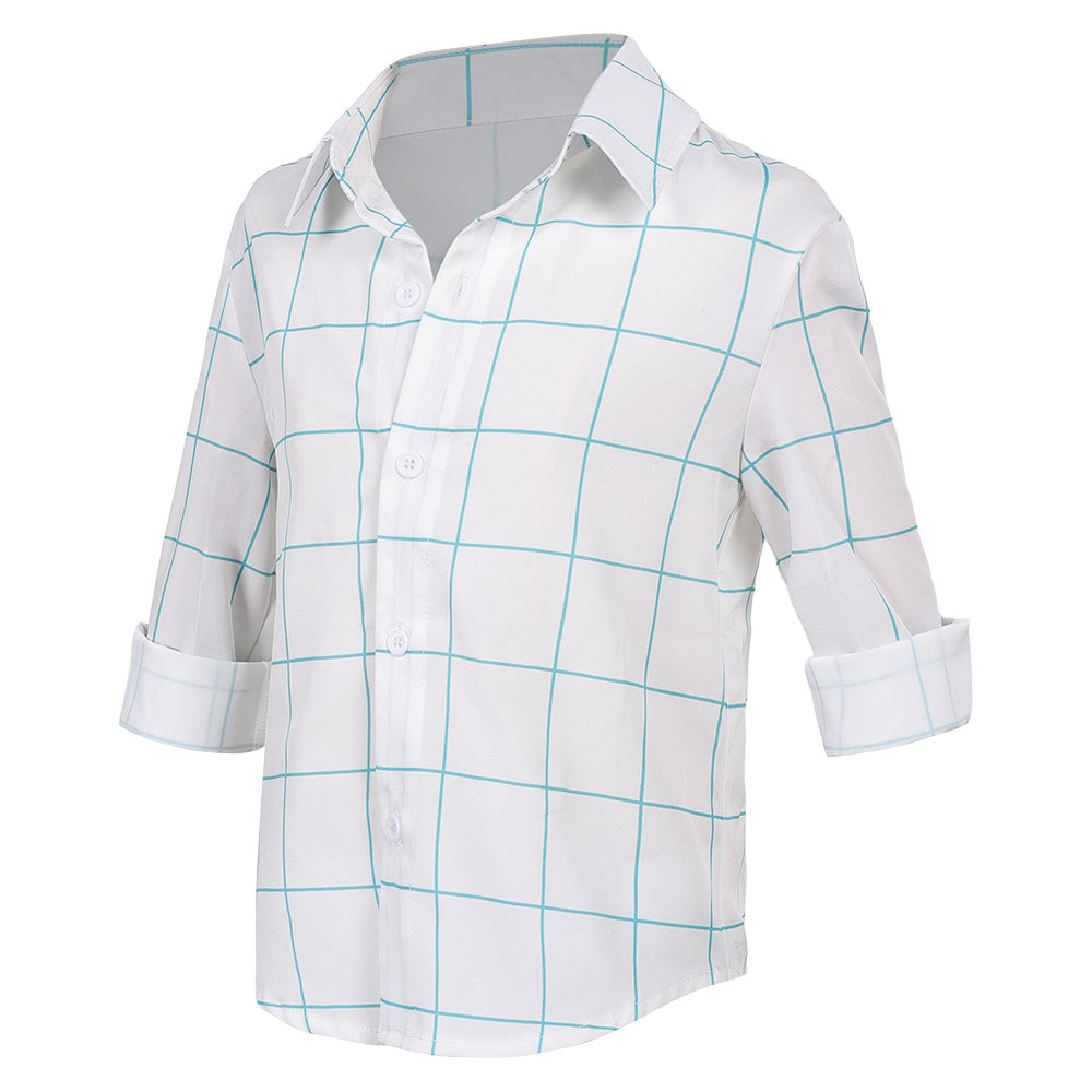 Déguisement Enfant KPop Demon Hunters(2025) Jinu Saja Chemise Rose/Blanche Costume