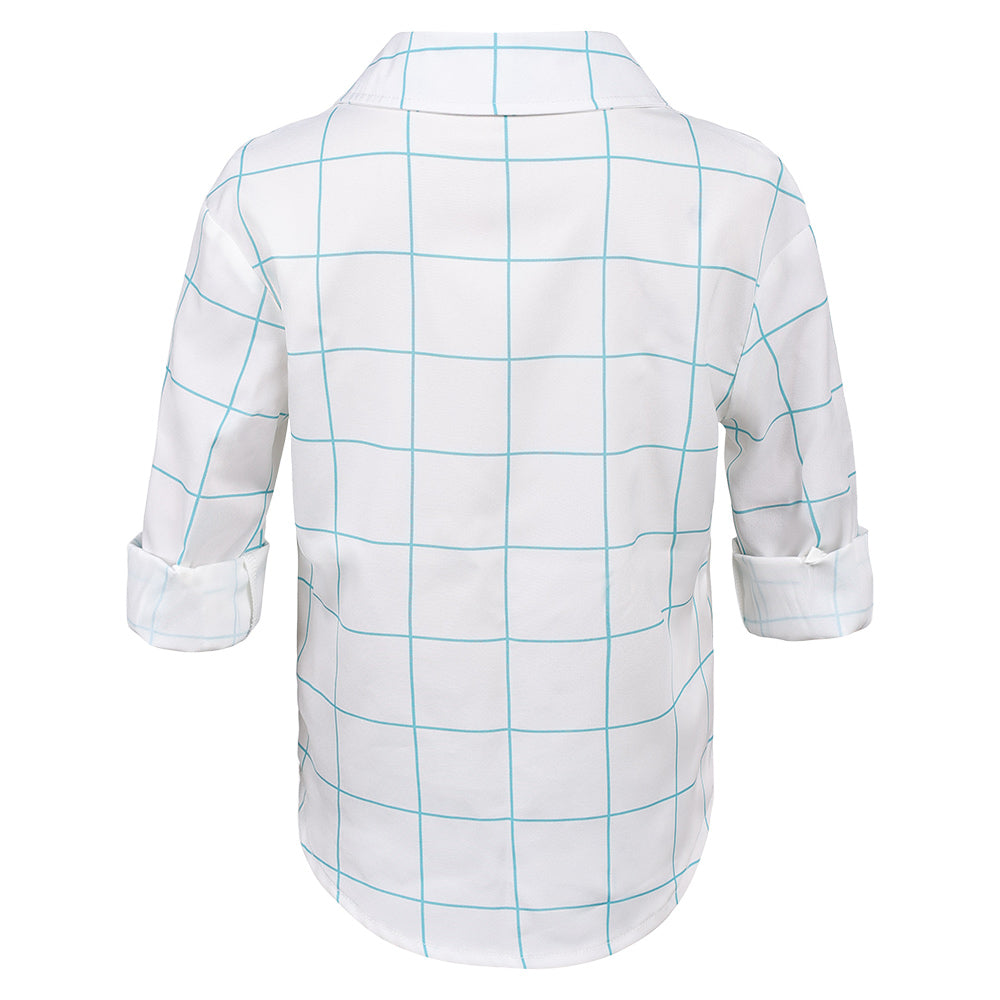 Déguisement Enfant KPop Demon Hunters(2025) Jinu Saja Chemise Rose/Blanche Costume