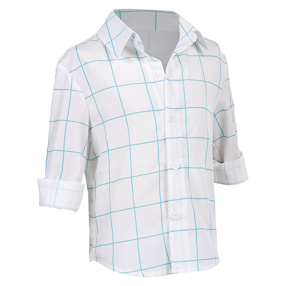 Déguisement Enfant KPop Demon Hunters(2025) Jinu Saja Chemise Rose/Blanche Costume