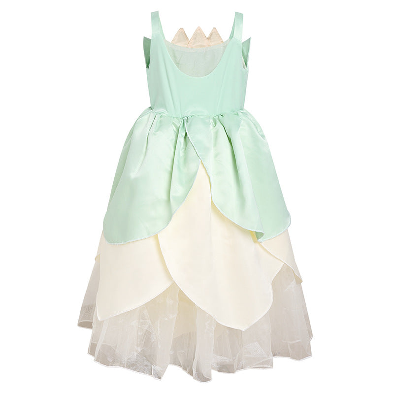 Déguisement Enfant Le Roi Grenouille Princesse Tiana Robe Costume