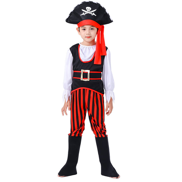 Déguisement Tenue De Pirate Pour Enfants Pour Garçons Costume Hallowee Déguisement Carnaval 4679