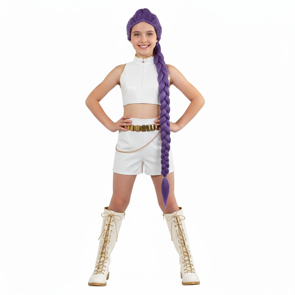 Déguisement Enfant KPop Demon Hunters Huntrix Rumi Mira Zoey What It Sounds Like Tenue Costume