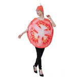 Déguisement Adulte Tomate Costume Rouge pour Halloween