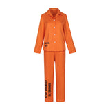 Déguisement Femme Uniforme de Prison Orange Costume d'Halloween