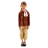 Déguisement Fille Pilote Tenue Marron Costume d'Halloween