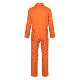 Déguisement Homme Combinaison de Prison Orange Costume d'Halloween