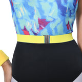 Déguisement Aérobic Femme 80s Hippie Disco Sportwear Ensemble 6 Pièces