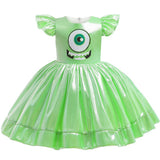 Déguisement Enfant Monstres Academy Mike Wazowski Robe Costume Carnaval