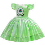 Déguisement Enfant Monstres Academy Mike Wazowski Robe Costume Carnaval