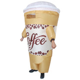 Déguisement Tasse à Café Combinaison Gonflable Costume d'Halloween 