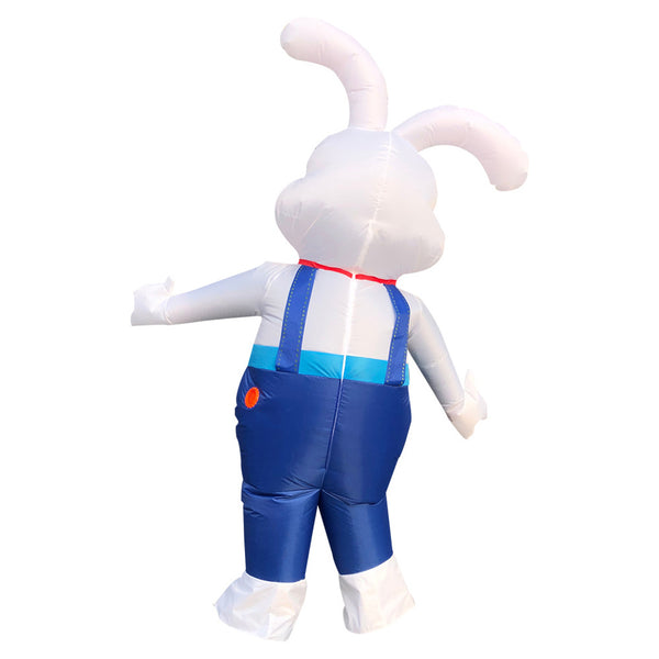 Déguisement Lapin De Pâques Adulte - Mascotte Complet Avec Tête, Corps, Chaussures Et Gants