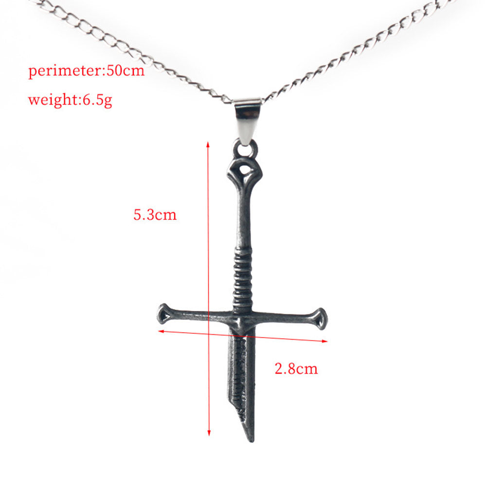 Accessoire The Lord of The Rings Narsil Cassée Collier pour Halloween