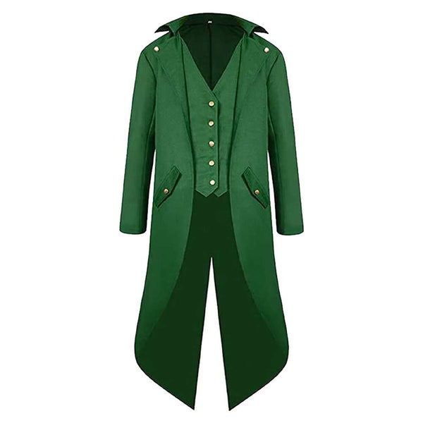 Manteau Steampunk Victorien Pour Enfant Garçon - Style Rétro Renaissance, Taille 5-12 Ans, Polyester