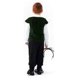 Déguisement Enfant Pirate Tenue Costume Vert Médiéval pour Halloween