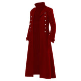 Déguisement Homme Veste Gothique Punk Vintage à Col Montant Costume