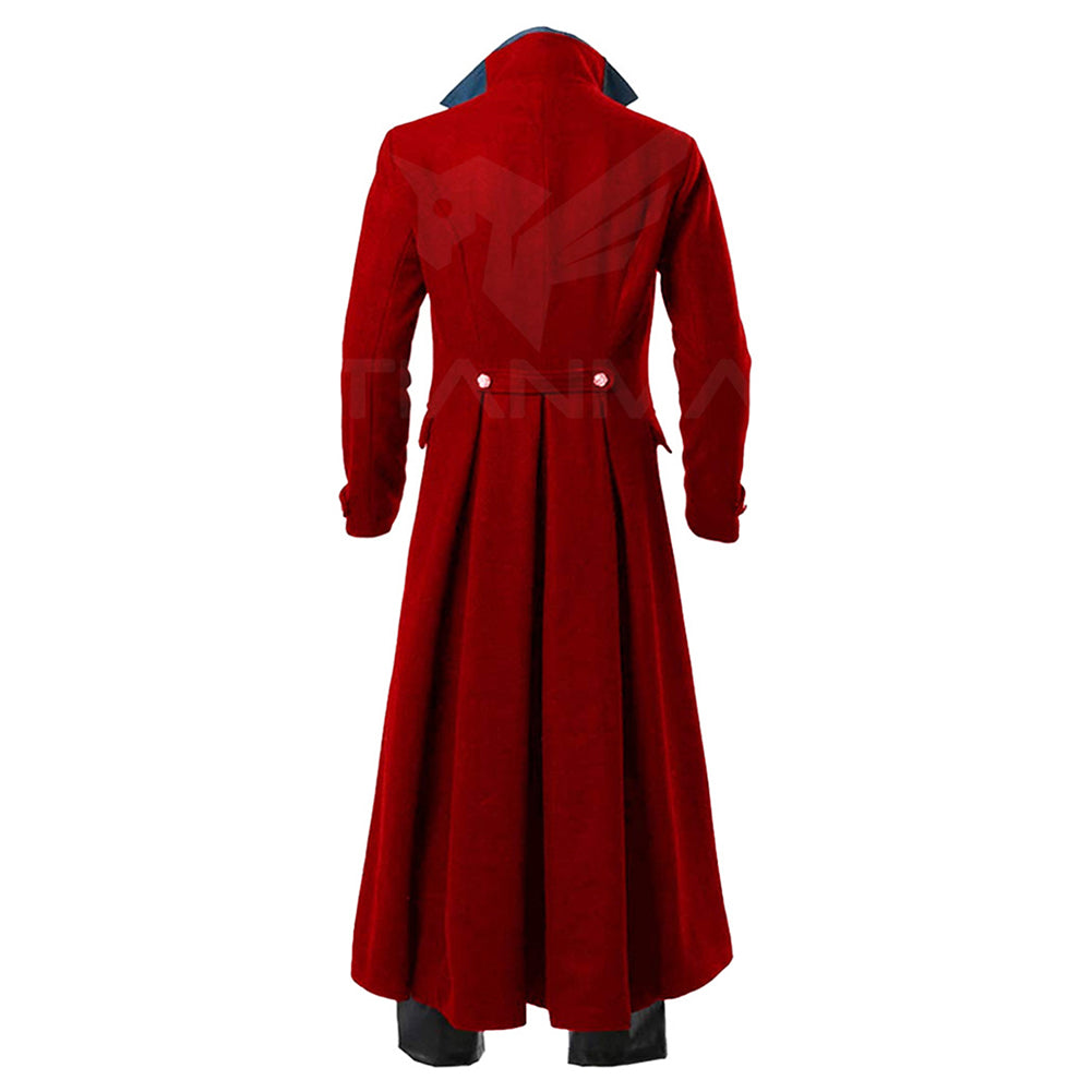 Déguisement Homme Veste Gothique Punk Vintage à Col Montant Costume