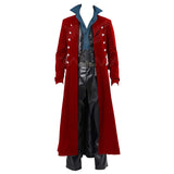 Déguisement Homme Veste Gothique Punk Vintage à Col Montant Costume