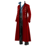Déguisement Homme Veste Gothique Punk Vintage à Col Montant Costume