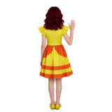 Déguisement Princesse The Super Mario Galaxy Movie(2026) Film Robe à Manches Volantes Enfant