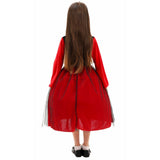Déguisement Catrina Fille Robe Rouge et Noire avec Masque pour Le Jour des Morts
