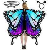 Déguisement Enfant&Femme Cape à Ailes de Papillon Costume pour Halloween