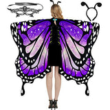 Déguisement Enfant&Femme Cape à Ailes de Papillon Costume pour Halloween