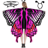 Déguisement Enfant&Femme Cape à Ailes de Papillon Costume pour Halloween