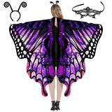 Déguisement Enfant&Femme Cape à Ailes de Papillon Costume pour Halloween