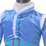Déguisement La Reine des Neiges Fille Princesse Anna pour Anniversaires Fêtes Costume