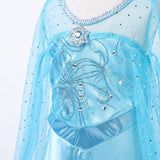 Déguisement Fille La Reine des Neiges Elsa Princesse Robe pour Mardi Gras