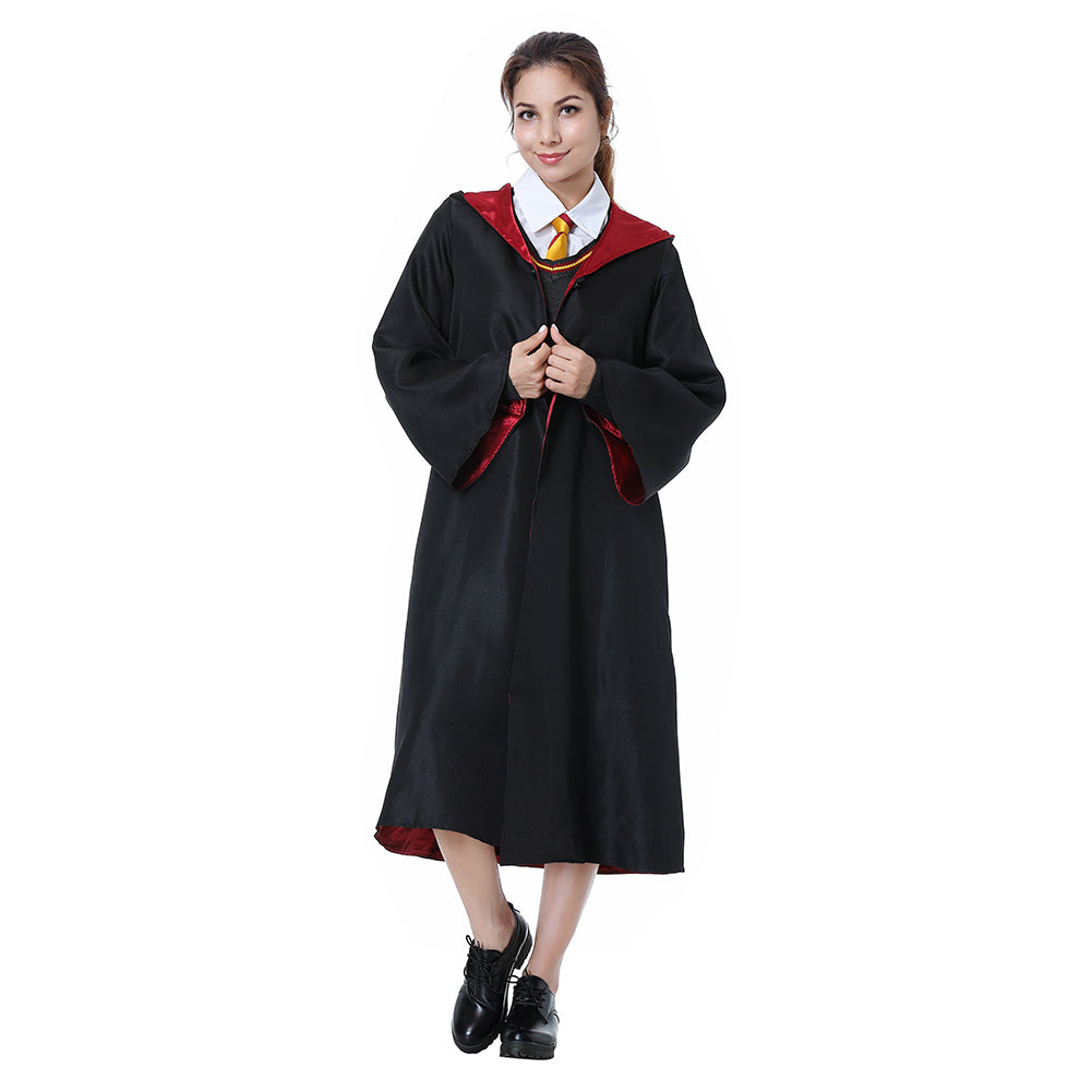 Pyjama Déguisement Harry Potter Hermione Granger Gryffondor - Taille 4T - Gris Avec Cravate Amovible - Licence Officielle