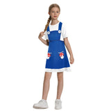 Déguisement Mario Jeu Robe Bleue Enfant