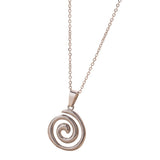 Accessoires Pendentif et Boucles d'Oreilles Spirales en Acier Inoxydable