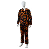 Déguisement Homme Impression de Citrouille Squelette pour l'Halloween