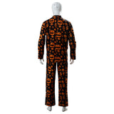 Déguisement Homme Impression de Citrouille Squelette pour l'Halloween