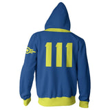 Déguisement Fallout 4 Vault 111 Zip Sweat-Shirt à Capuche Cosutme