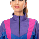 Déguisement Adulte 80s Hippie Disco Sportwear Retro Cosplay Costume Halloween Carnaval