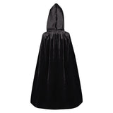 Déguisement Enfant Cape Noir Costume pour Halloween Carnaval