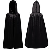 Déguisement Enfant Cape Noir Costume pour Halloween Carnaval