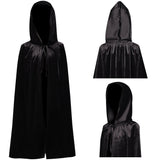 Déguisement Enfant Cape Noir Costume pour Halloween Carnaval