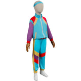 Déguisement Enfant Rétro 80 90S Ensemble de Sport Vintage Costume Ver.4