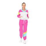 Déguisement Adulte 80s Hippie Disco Sportwear Retro Cosplay Costume Halloween Carnaval