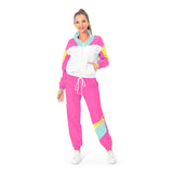 Déguisement Adulte 80s Hippie Disco Sportwear Retro Cosplay Costume Halloween Carnaval