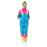 Déguisement Adulte 80s Hippie Disco Sportwear Retro Cosplay Costume Halloween Carnaval