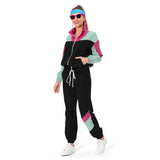 Déguisement 80s 90s Hip-hop Ensemble en Groupe Sport Vintage Survêtement