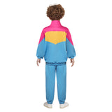 Déguisement Enfant Hip hop Tenue de Sport Vintage Costume Bleu