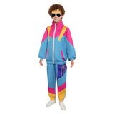 Déguisement Enfant Hip hop Tenue de Sport Vintage Costume Bleu