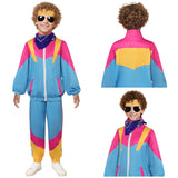 Déguisement Enfant Hip hop Tenue de Sport Vintage Costume Bleu