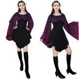 Déguisement Femme Elf Tenue de Renaissance Costume d'Halloween Ensemble 7 Pièces